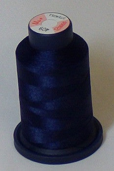 RAPOS-409 Deep Dark Blue Embroidery Thread Cone – 1000 Meters R1K 409