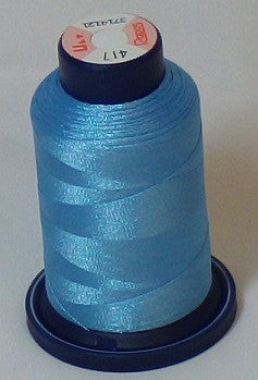 RAPOS-417 Vibrant Blue Embroidery Thread Cone – 1000 Meters R1K 417