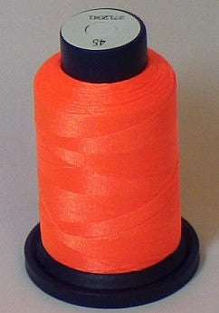 RAPOS-45 Fluorescent Orange Embroidery Thread Cone – 1000 Meters R1K 45