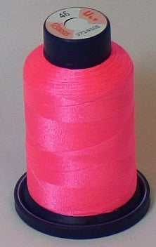 RAPOS-46 Fluorescent Pink Embroidery Thread Cone – 1000 Meters R1K 46