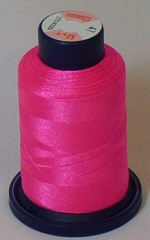 RAPOS-47 Fluorescent Dark Pink Embroidery Thread Cone – 1000 Meters R1 ...