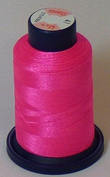 RAPOS-47 Fluorescent Dark Pink Embroidery Thread Cone – 1000 Meters R1K 47