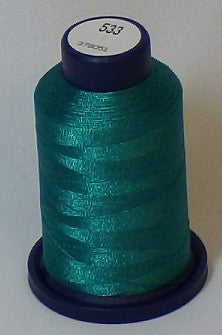 RAPOS-533 Dark Blue Green Embroidery Thread Cone – 1000 Meters R1K 533