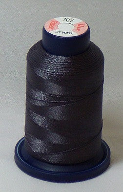 RAPOS-702 Dark Grey Bronze Embroidery Thread Cone – 1000 Meters R1K 702