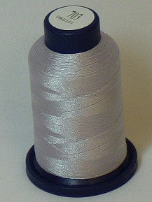 RAPOS-703 Pale Grey Pearl Embroidery Thread Cone – 1000 Meters R1K 703