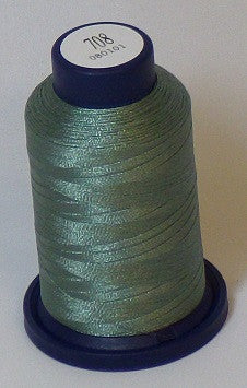 RAPOS-708 Bright Green Grey Embroidery Thread Cone – 1000 Meters R1K 708