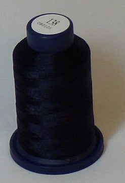 RAPOS-138 Nearly Black Navy Embroidery Thread Cone – 1000 Meters R1K 138