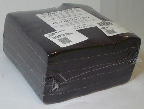 R2000B 8-inch Squares of Black Polypropylene Cutaway Backing – 250 Pack