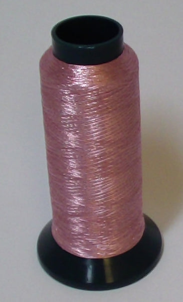 Rapos Threads Ultra RAPOS-RG2K G36 Light Pink Metallized Embroidery Thread Cone – 2000m ...
