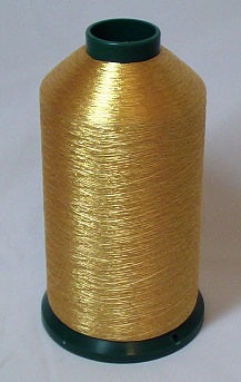 RAPOS-G4 Medium Dark Gold Metallized Embroidery Thread Cone – 5000 Meters