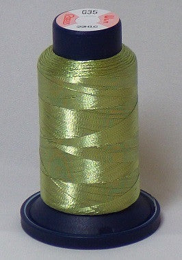 RAPOS-RGS35 Olive Metallized Embroidery Thread Cone – 800 Meters (G35)