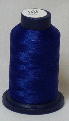 RAPOS-1408 Bold Dark Blue Embroidery Thread Cone – 1000 Meters R1K 1408