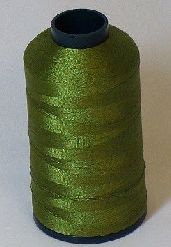 RAPOS-GM9 Green, Red & Silver Metallized Embroidery Thread Cone