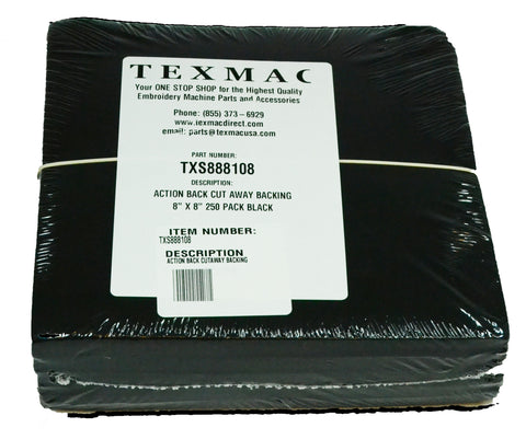 100pcs Tear Away Embroidery Stabilizer Backing - 8 x 8