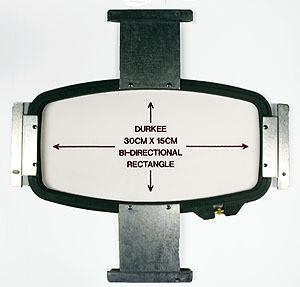 Durkee 30cm x 15cm (11.75-inch x 6-inch) Rectangular Bi-Directional Hoop