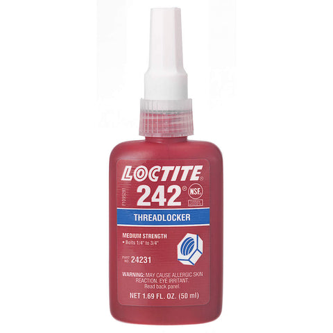 Loctite Medium Strength, Blue Liquid Thread Locker