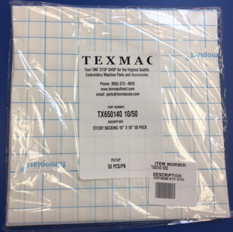 SUBSCRIPTION: 8x8 5000 BLACK SHEETS CUT AWAY EMBROIDERY STABILIZER BACKING  SHEET PACKAGE 2.5 OZ – Embroidery Supply Shop
